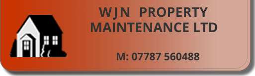 WJN Property Maintenance Ltd logo plus mobile number = 07787 560 488